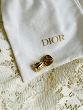 Load image into Gallery viewer, Vintage Dior Quilted Earrings 1980
