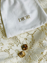 Load image into Gallery viewer, Vintage Dior Quilted Earrings 1980
